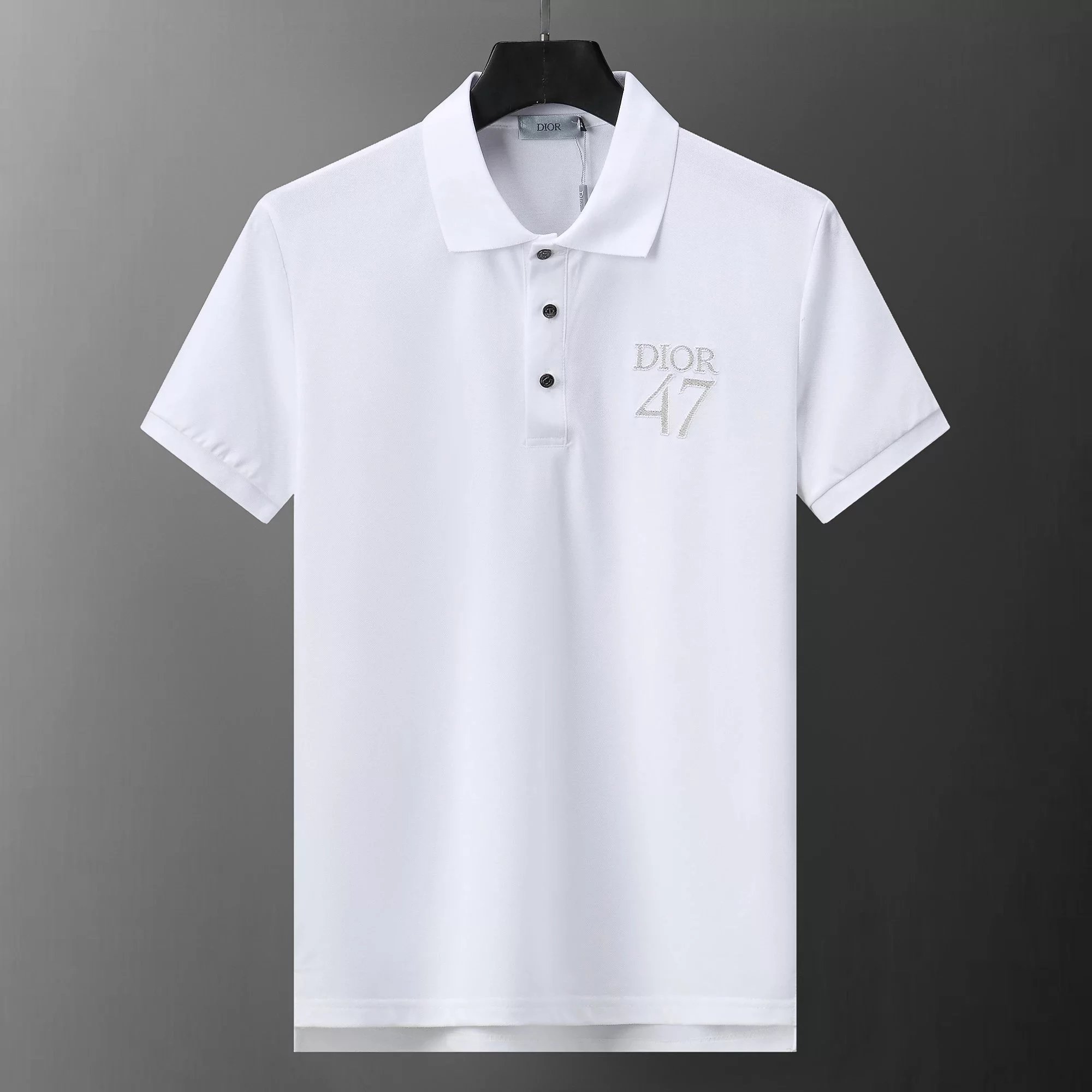 Dior Oblique Print Polo White Polo Shirt - 24