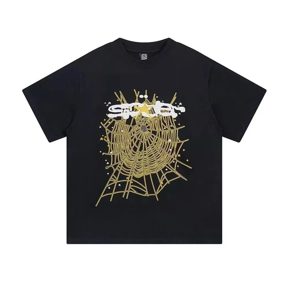 Design Spider Web '655' Graphic T-Shirt Brown - 12