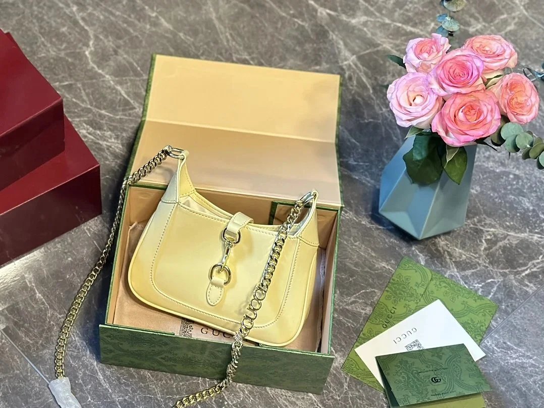 Gucci GG Marmont Mini Chain Bag Beige and Brown Shoulder Bag - 31