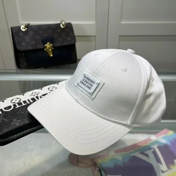 Burberry Logo Embroidery Baseball Cap Black - 7