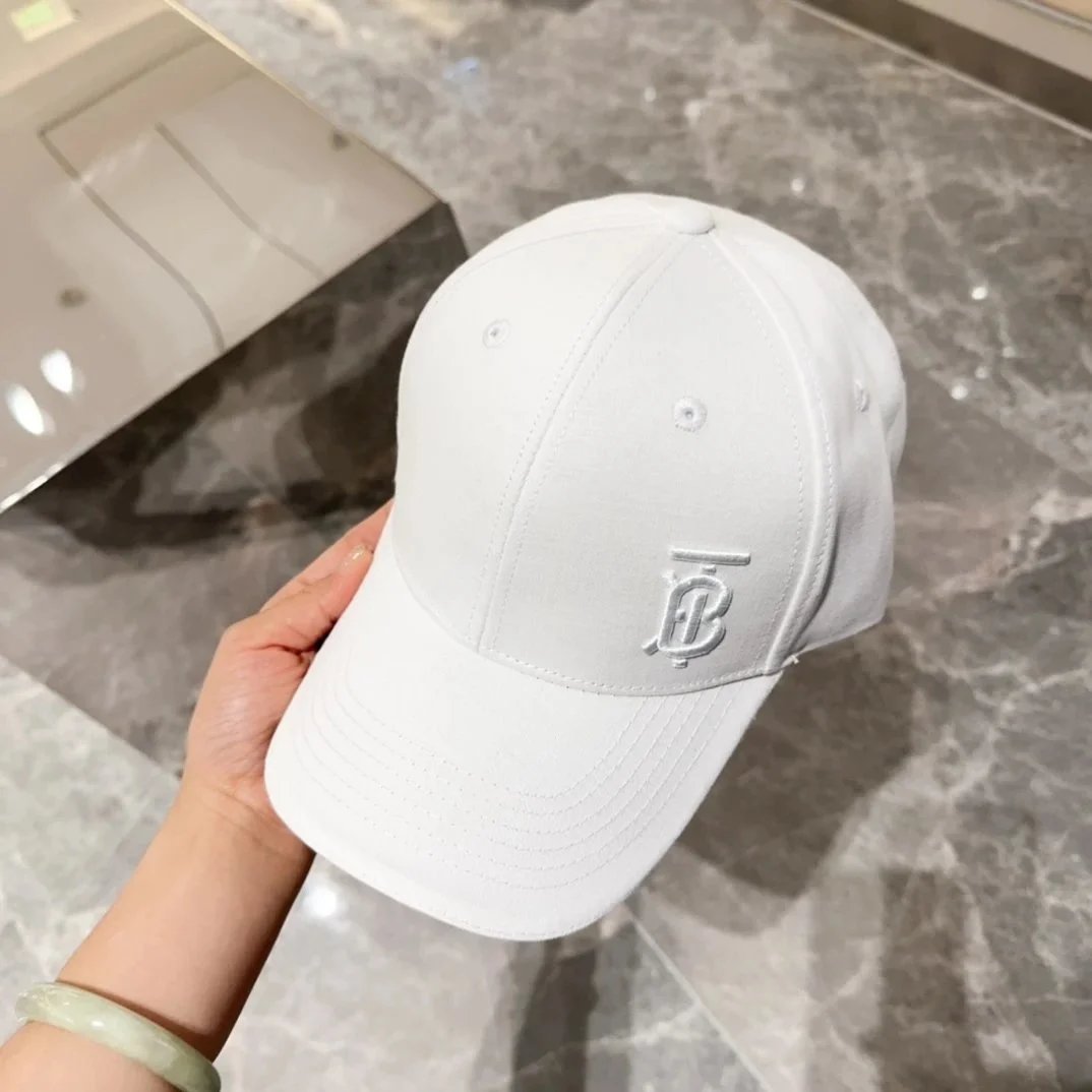 Burberry Logo Embroidery Baseball Cap Black - 28