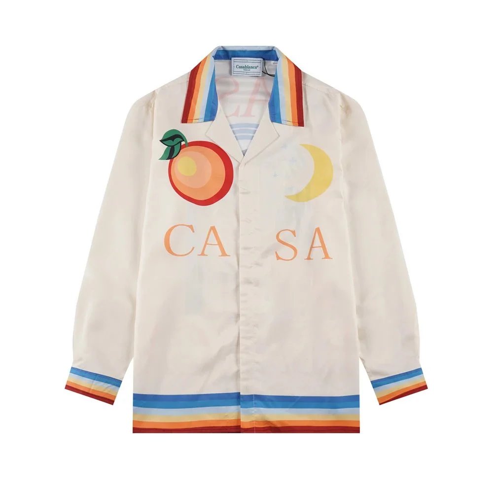 Casablanca Casa Print Long-Sleeve Shirt Multicolor - 37