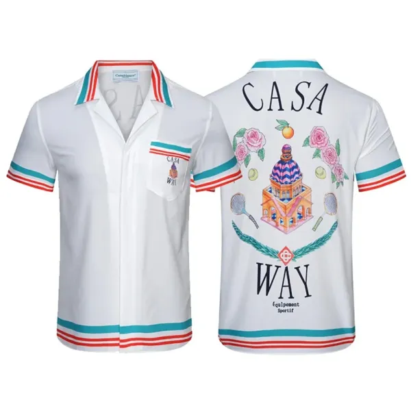 Casablanca Casa Tennis Club White Polo Shirt - 25