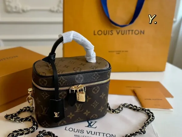 Louis Vuitton Saint-Jacques Bag Beige Monogram Empreinte Chain Bag - 12