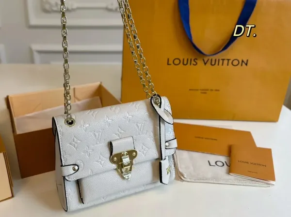 Louis Vuitton Saint-Jacques Bag Beige Monogram Empreinte Chain Bag - 18
