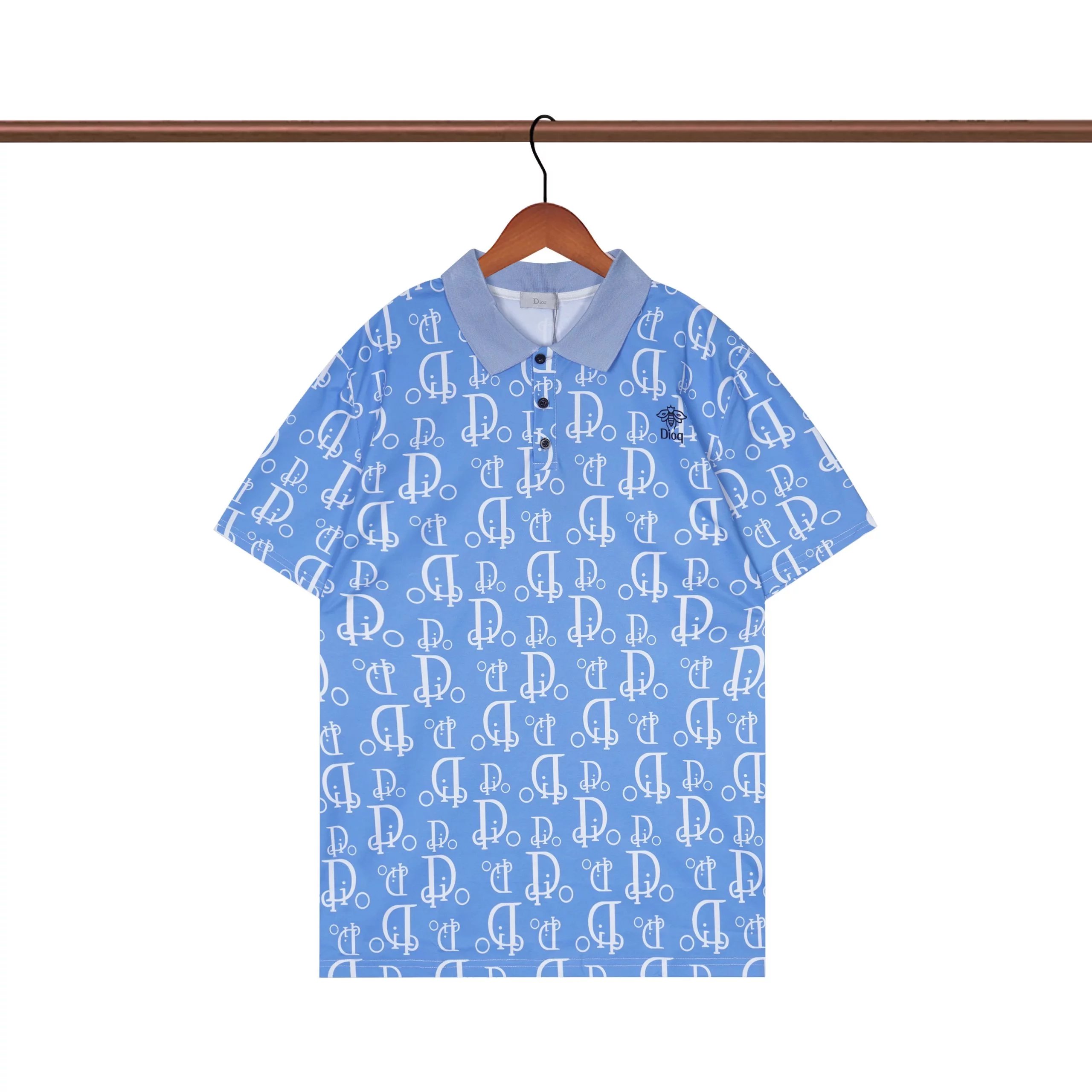 Dior Oblique Print Polo White Polo Shirt - 9