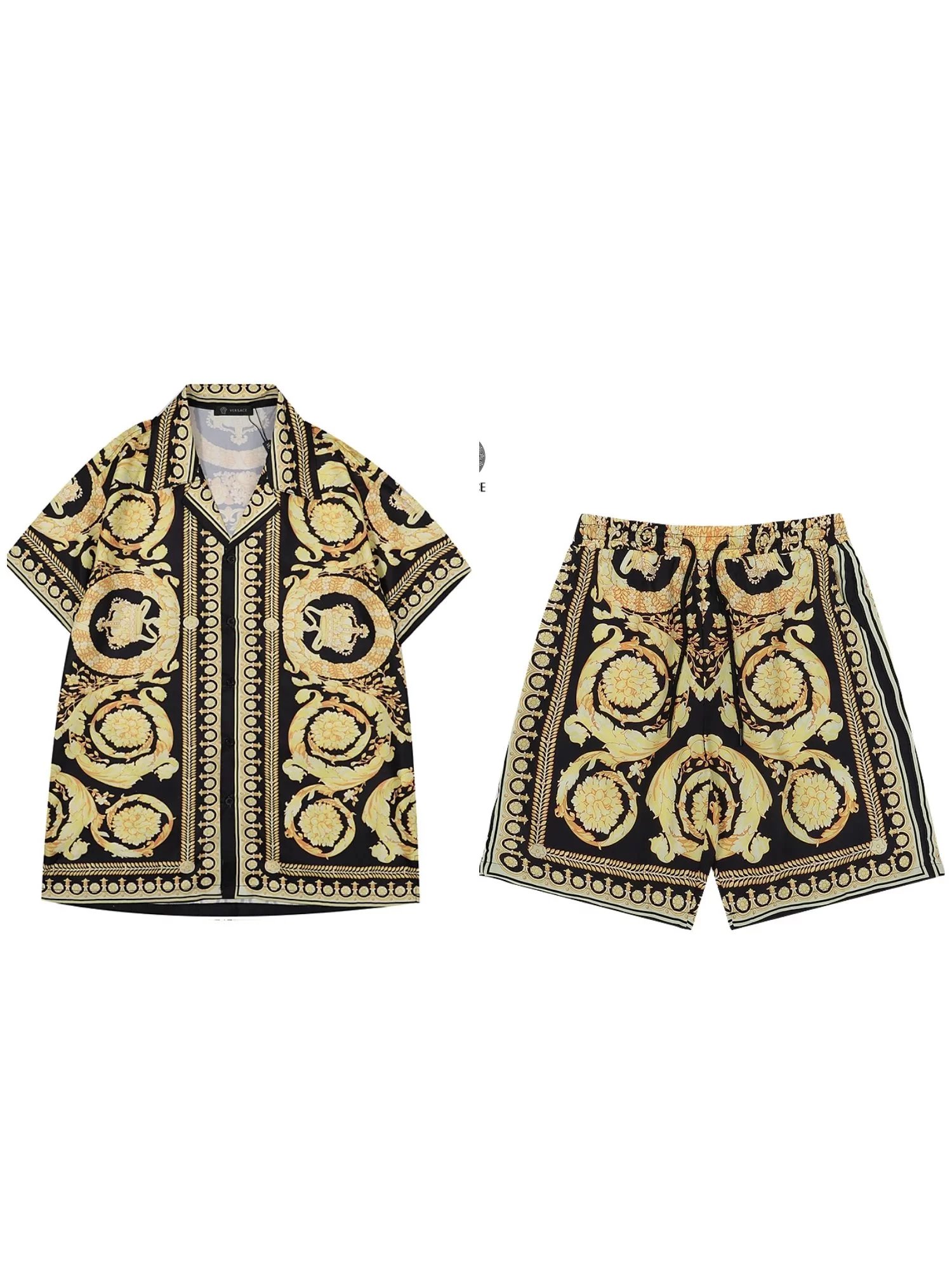 Versace Medusa Psychedelic Print Short-Sleeve Shirt Multicolor - 25