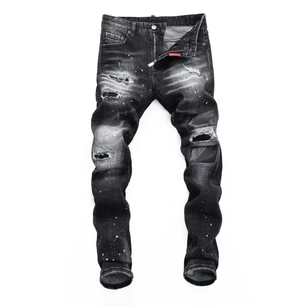 Dsquared2 Distressed Bleach-Splatter Denim Jeans - 31