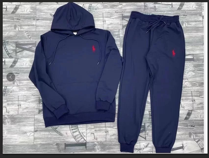 Polo Ralph Lauren Classic Logo Hoodie and Sweatpants Set Gray - 3