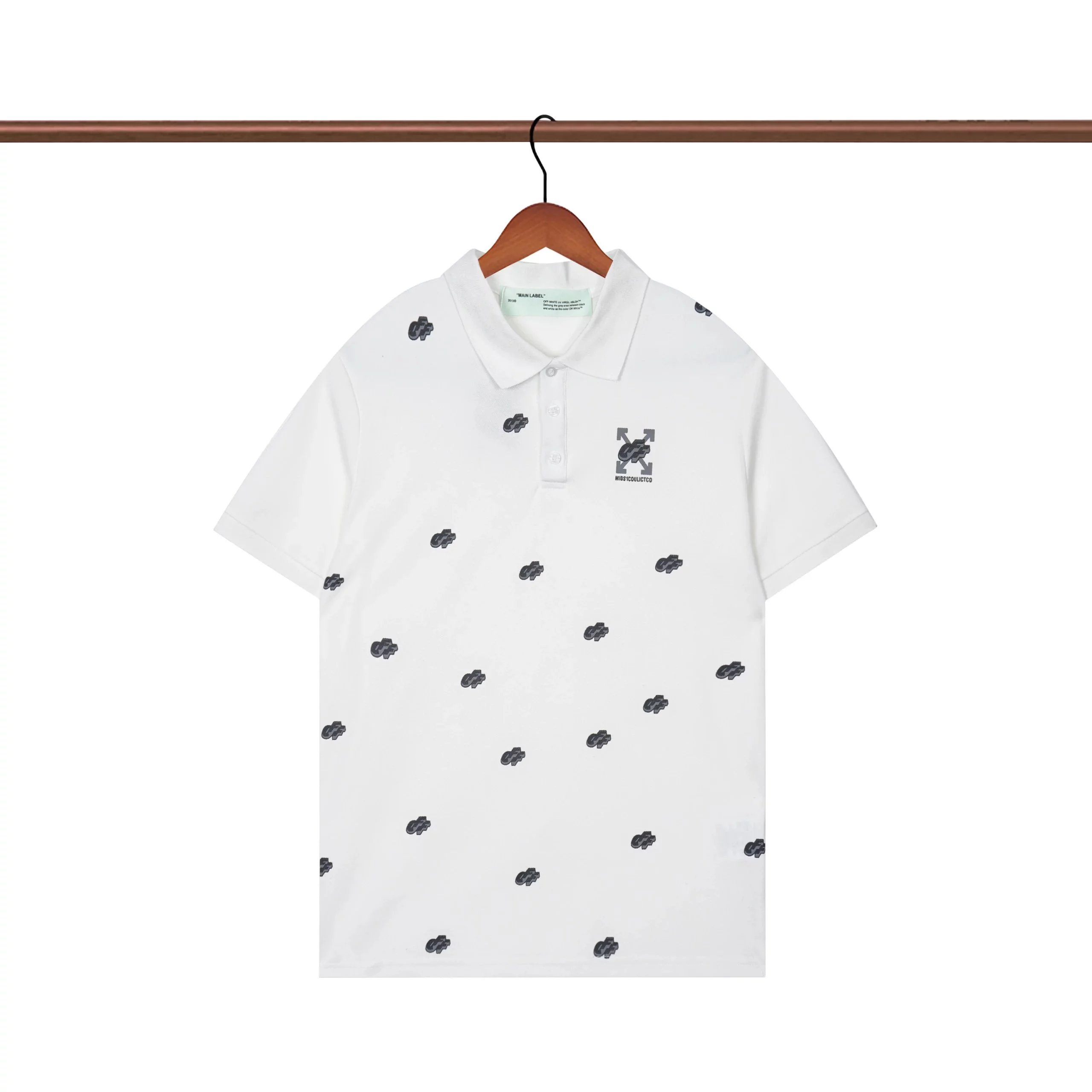 Dior Oblique Print Polo White Polo Shirt - 5