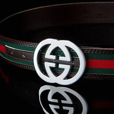 Gucci GG Marmont Web Belt Brown - 6