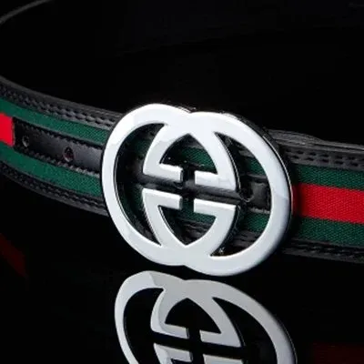 Gucci GG Marmont Web Belt Brown - 9