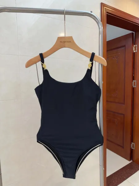 Versace Iconic Greca Pattern Blue Yellow Triangle Bikini Set - 42