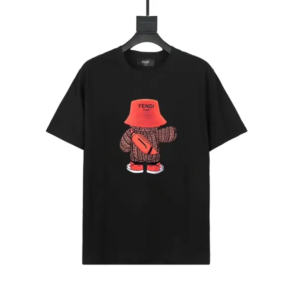 Fendi FF Monogram All-Over Black T-Shirt - 13