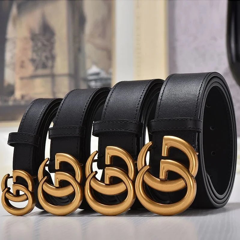 Gucci Marmont Double G Belt Black Leather Belt - 5