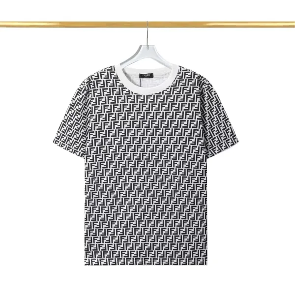 Fendi FF Monogram All-Over Black T-Shirt - 35