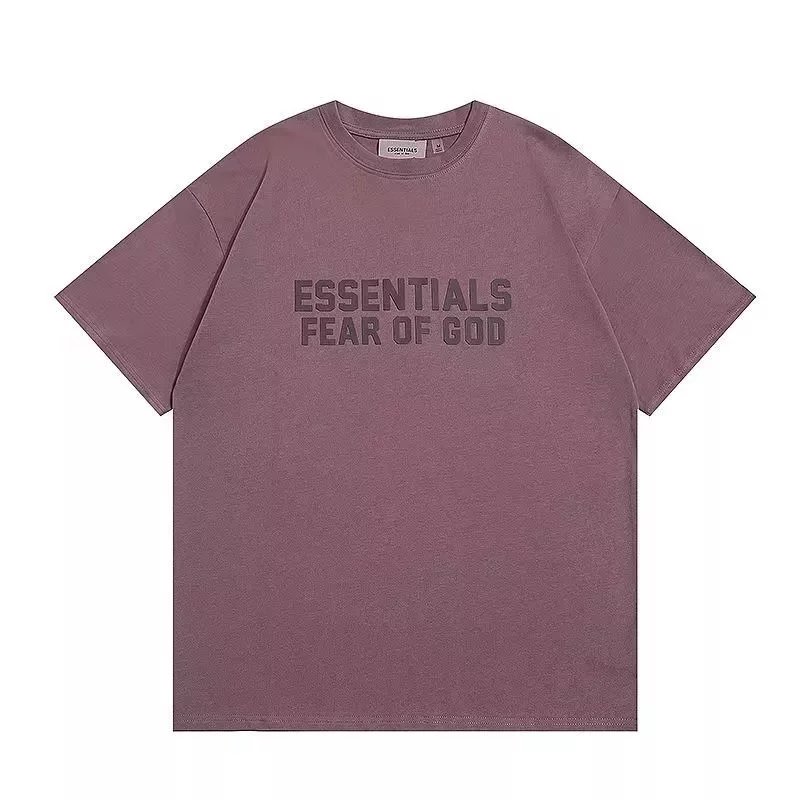 Fear of God Essentials Logo Print Beige T-Shirt and Shorts Set - 9