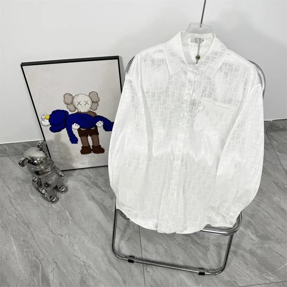 Dior Oblique Print Shirt Beige Multicolor - 18