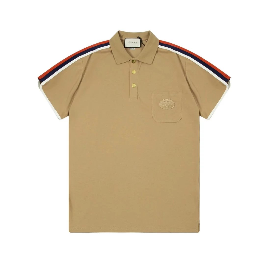 Gucci Pineapple Embroidered Polo Orange Polo Shirt - 9