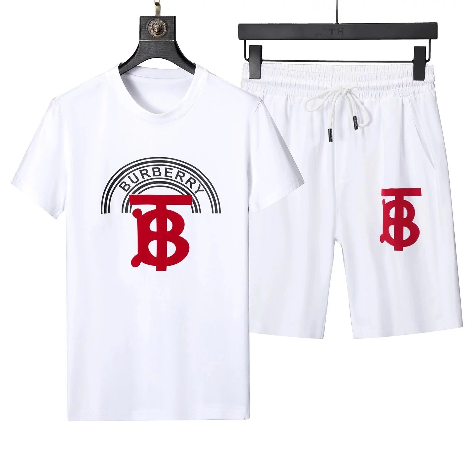 Burberry Check Print Short-Sleeve Shirt and Shorts Set Multicolor - 16
