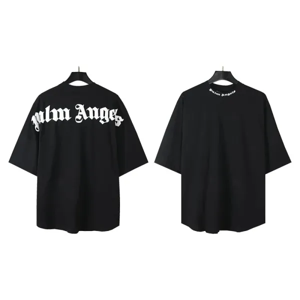 Palm Angels Heart Drip Logo Black T-Shirt - 17
