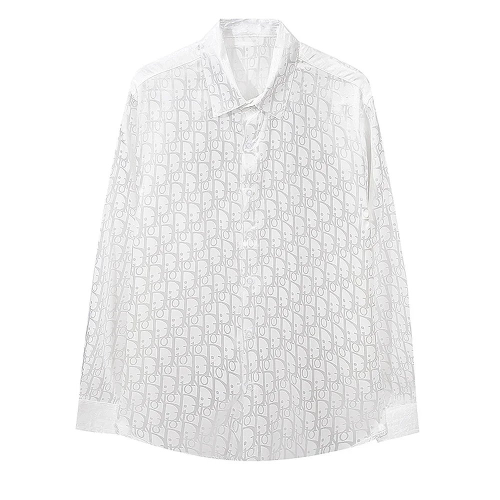 Dior Oblique Print Shirt Beige Multicolor - 33