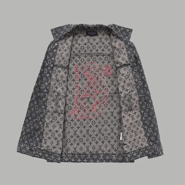 Louis Vuitton Monogram Camouflage Denim Jacket Navy Blue - 5