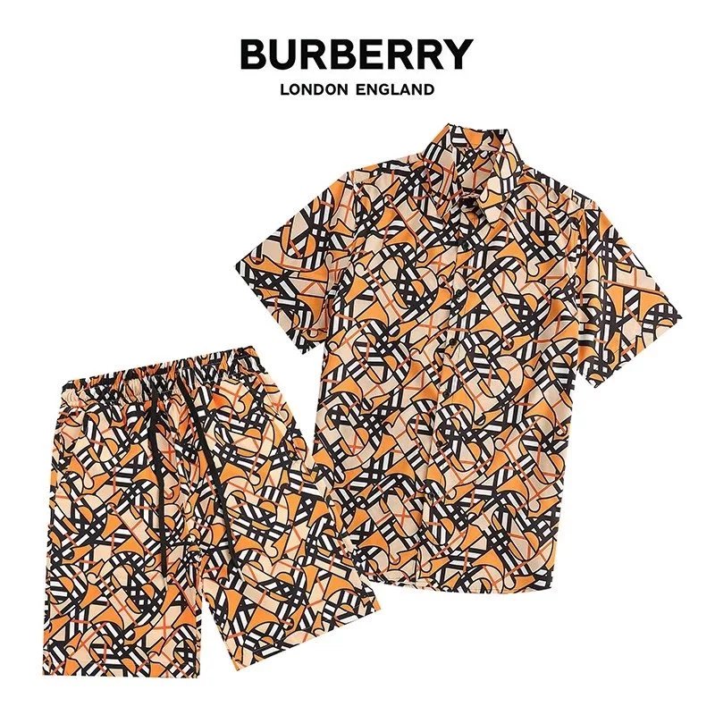 Burberry Check Print Short-Sleeve Shirt and Shorts Set Multicolor - 23