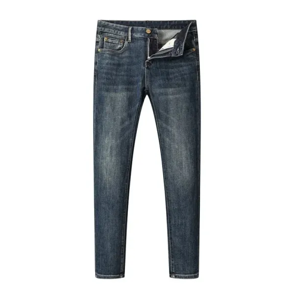 Versace White Greek Key Detail Slim Fit Jeans - 16