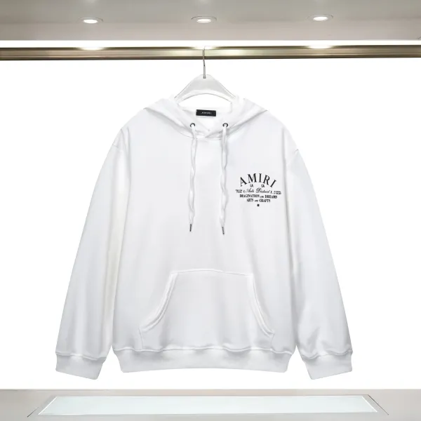 Amiri Dripping Logo Black Hoodie - 6