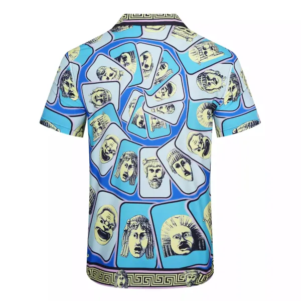 Versace Medusa Print Short-Sleeve Shirt and Shorts Set Multicolor - 32