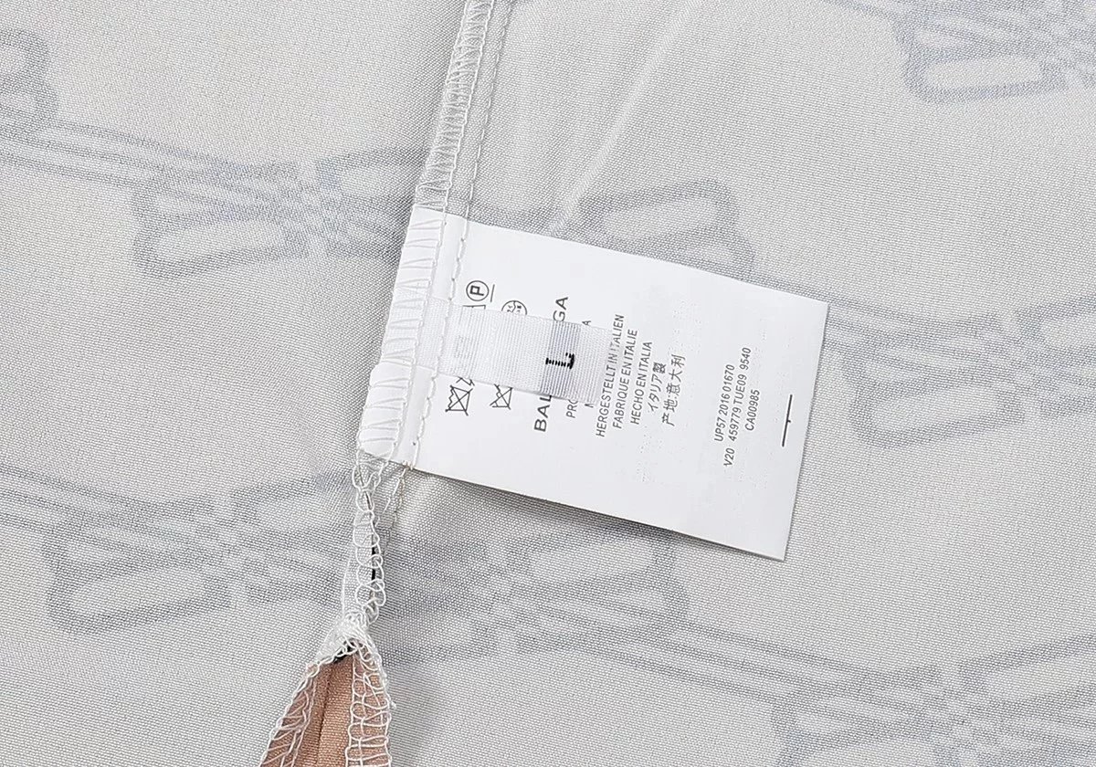 Balenciaga Paperclip Print Short-Sleeve Shirt and Shorts Set White - 9