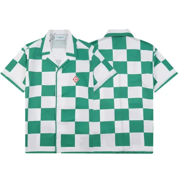 Casablanca Patterned Green Polo Shirt - 38