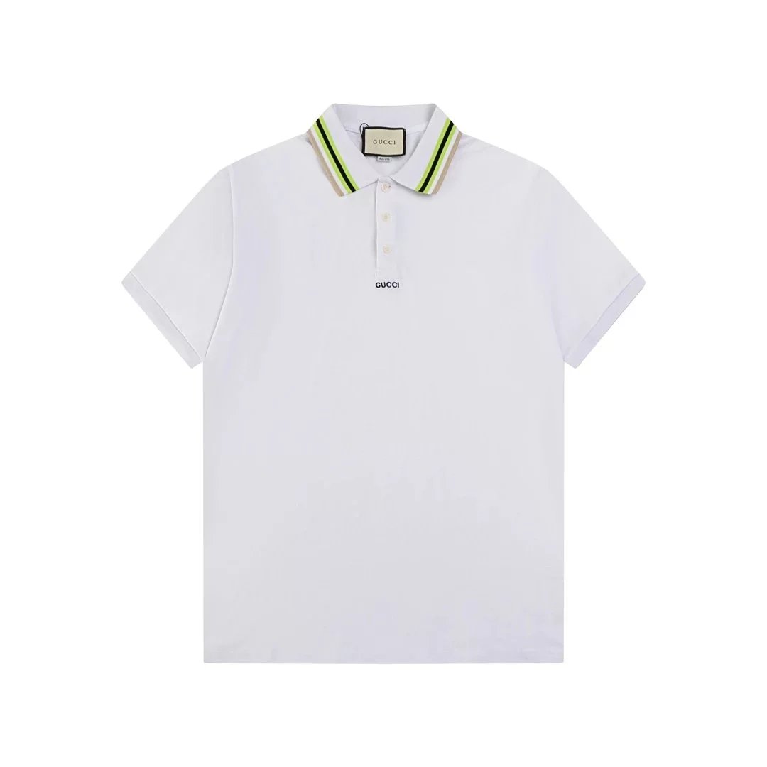 Gucci GG Logo Print Polo White Polo Shirt - 12