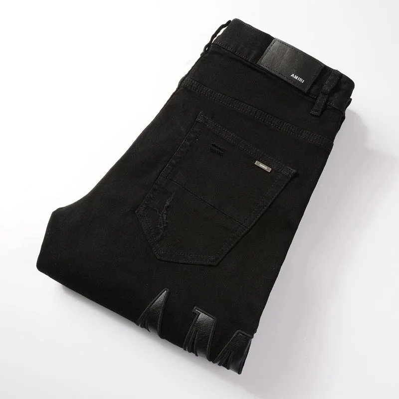 Gallery Dept. Patchwork Distressed Black Jeans - 16