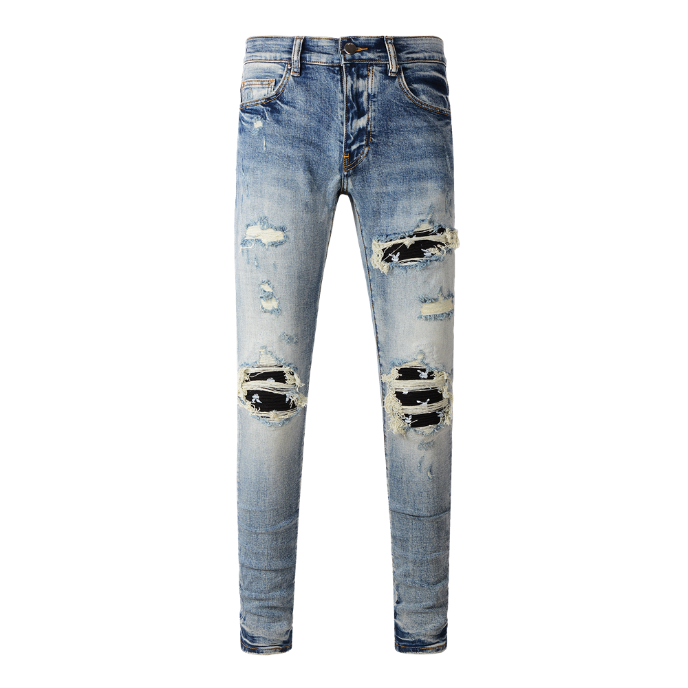 Gallery Dept. Patchwork Distressed Black Jeans - 33