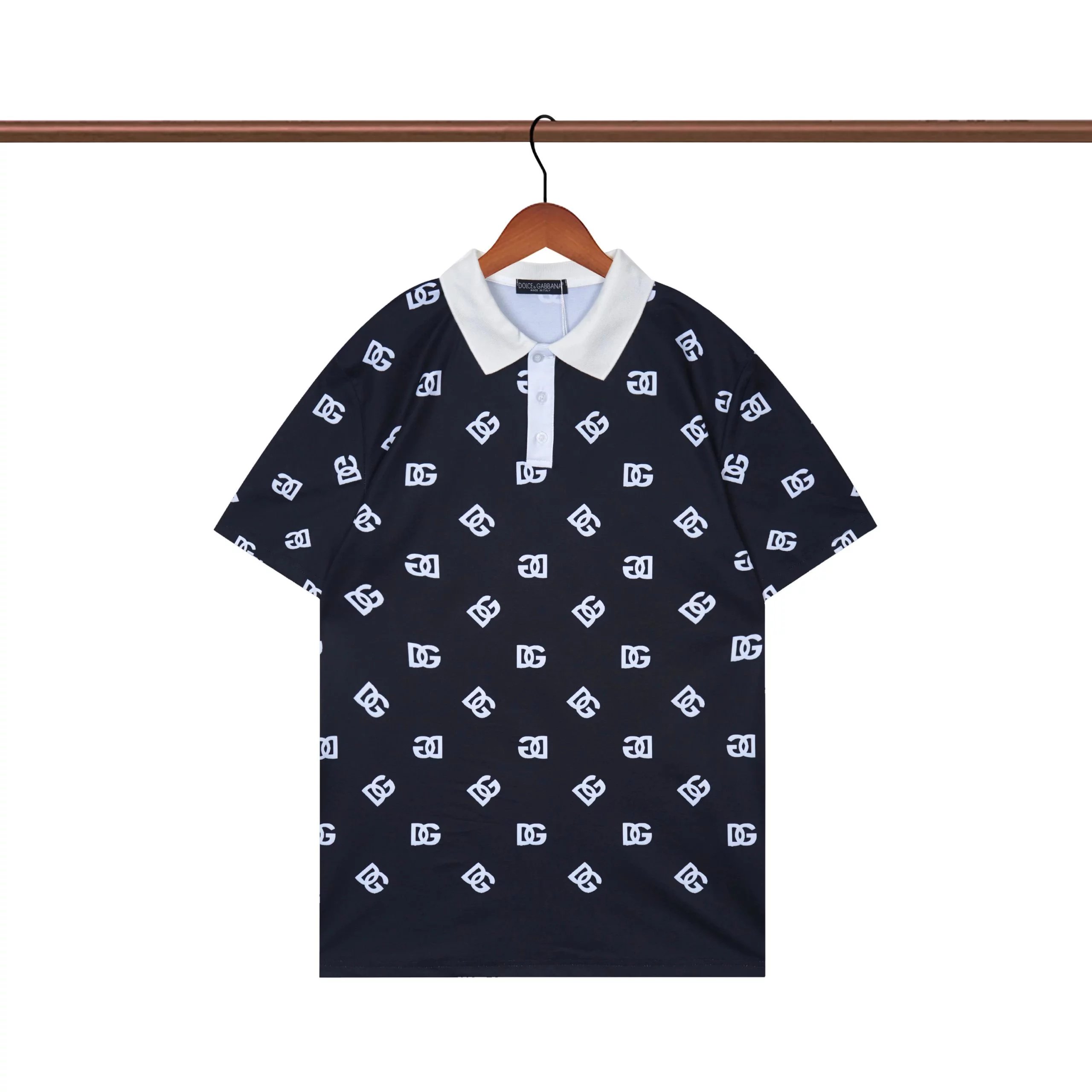 Dolce & Gabbana Heart DG Logo White Polo Shirt - 35