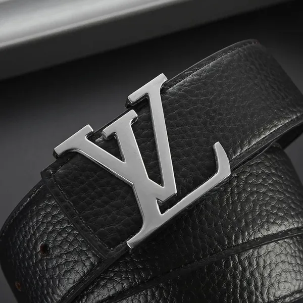 Louis Vuitton Reversible Belt Olive Green and Navy Leather Belt - 12