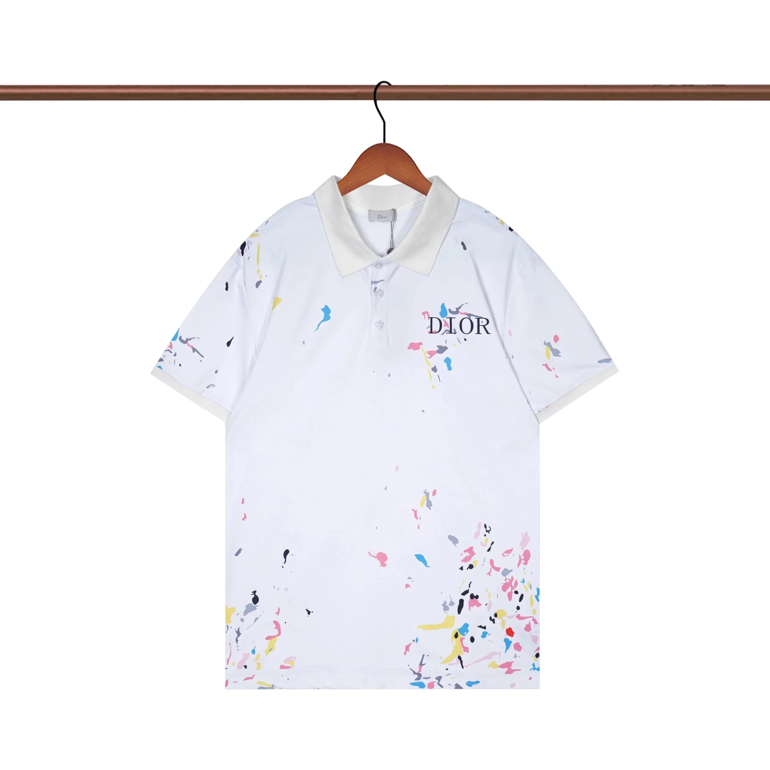 Dior Oblique Print Polo White Polo Shirt - 11