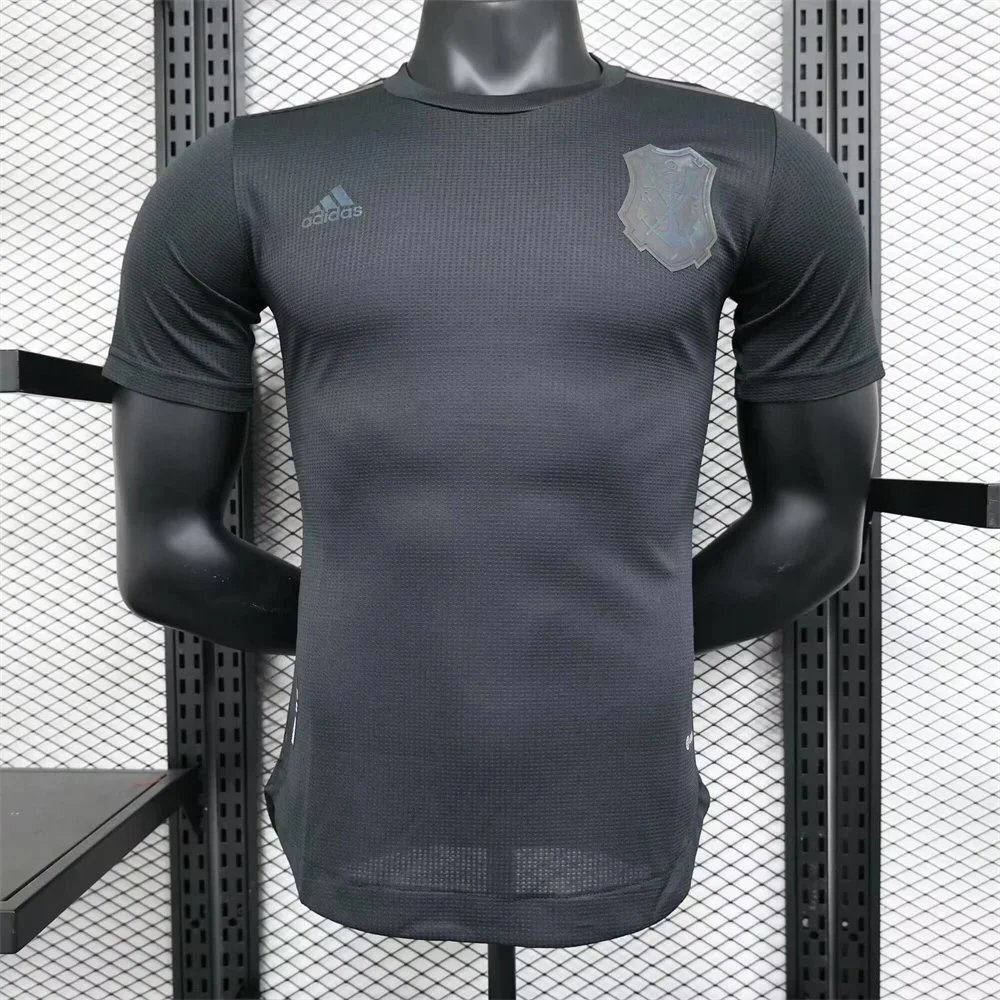 Adidas Italy National Team 2024 Away Jersey White/Blue Marble Print Sports T-Shirt - 24