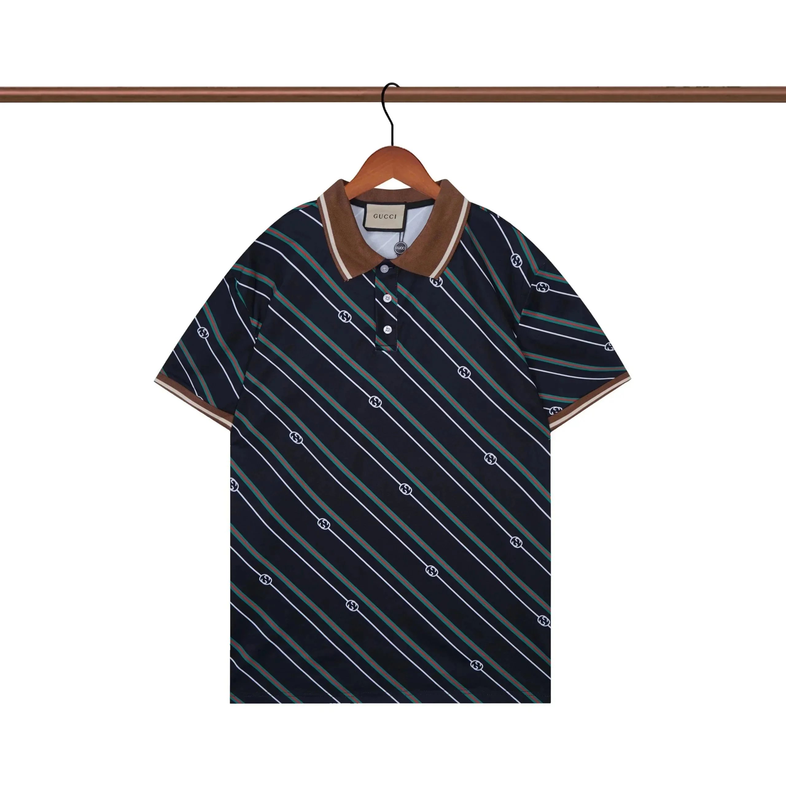 Gucci Tiger Print Polo Shirt Multicolor - 25