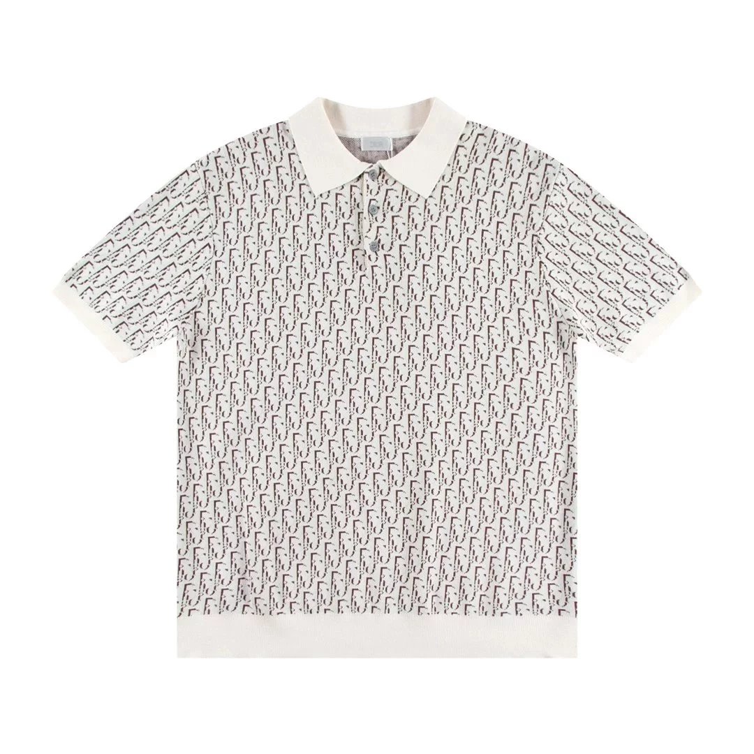 Dior Oblique Print Polo White Polo Shirt - 15