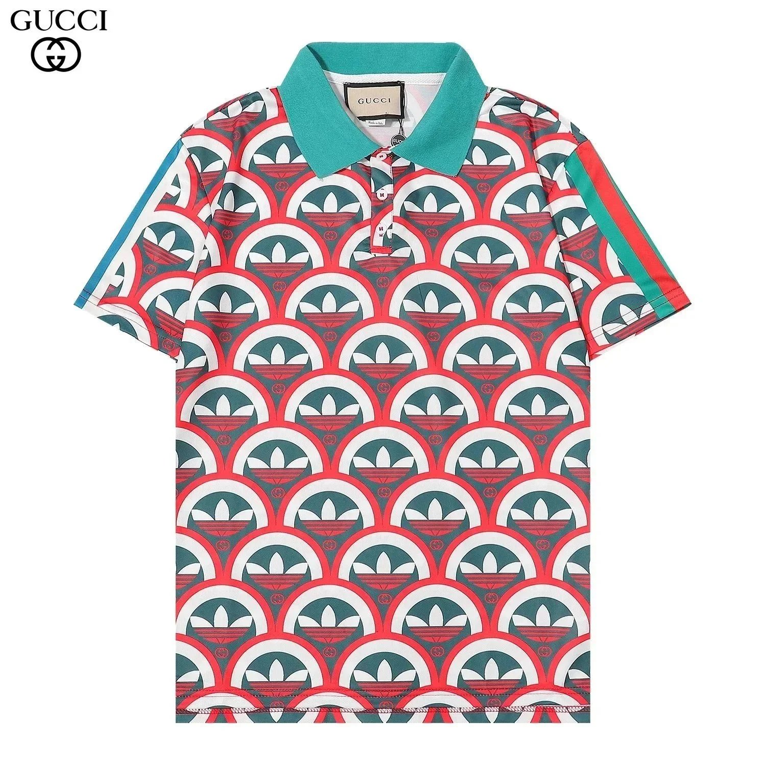 Gucci Tiger Print Polo Shirt Multicolor - 27