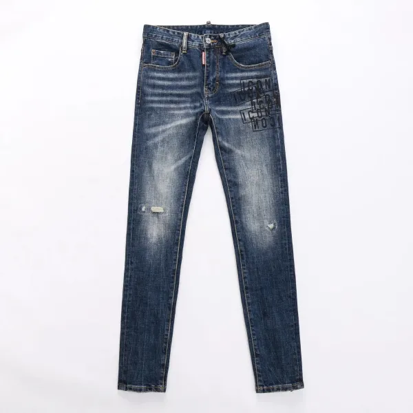 Dsquared2 Distressed Paint-Splatter Slim Fit Jeans - 14