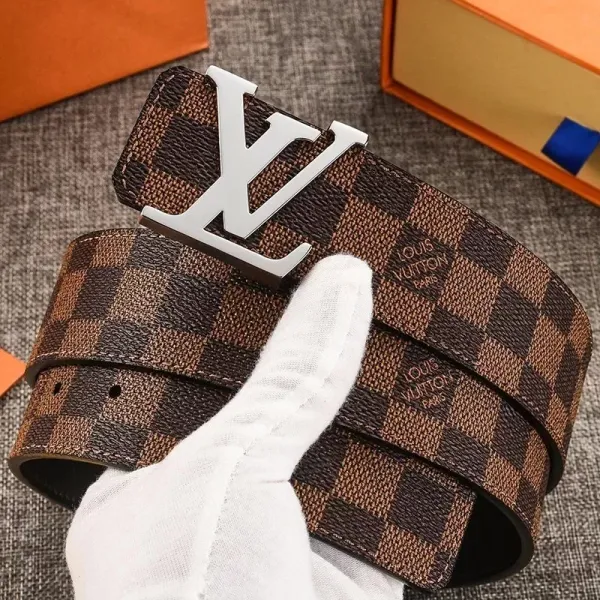 Louis Vuitton Damier Ebène Reversible Belt Brown Leather - 1