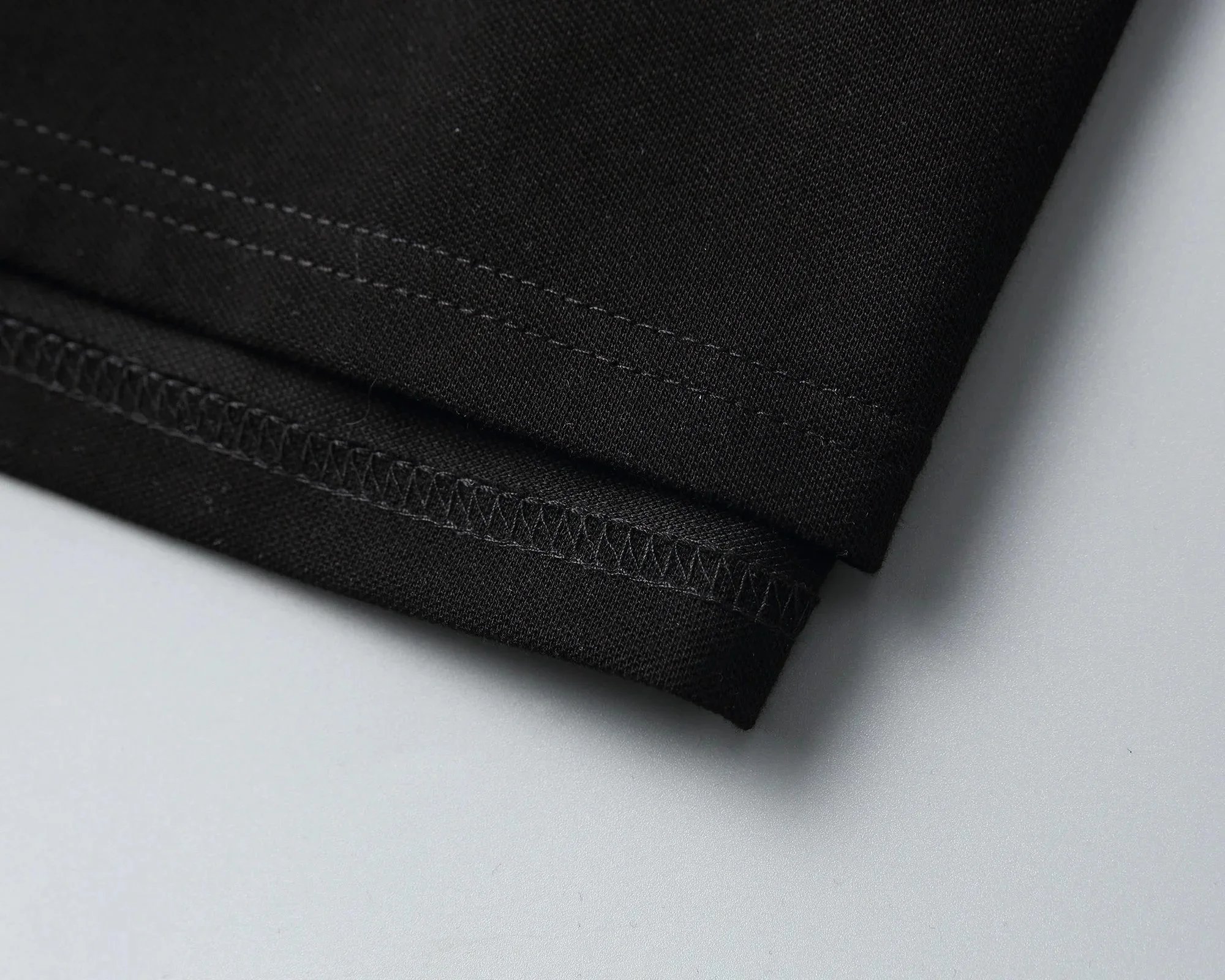 Moncler Polo Shirt Black with Tricolor Trim - 7