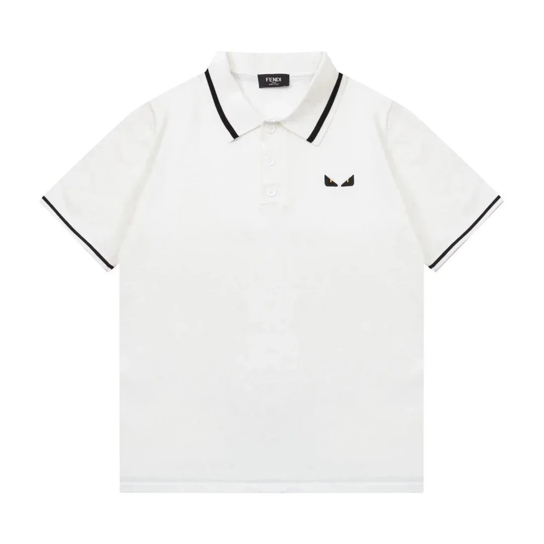 Fendi Monster Eyes Polo Black Polo Shirt - 4