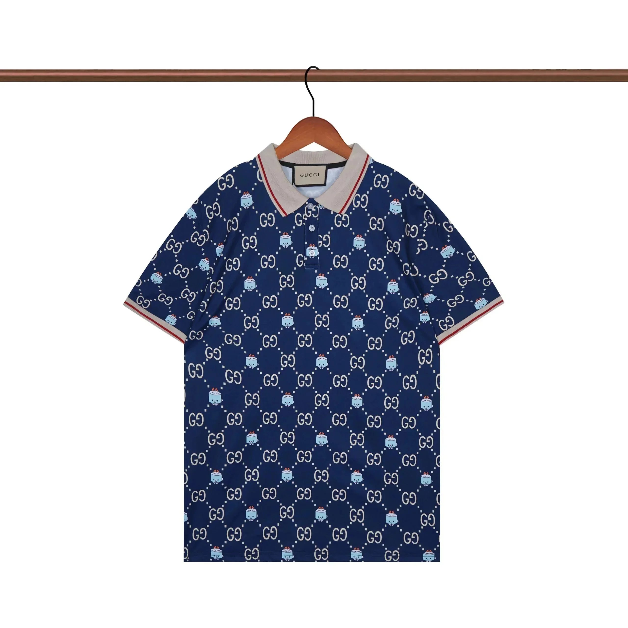 Gucci Tiger Print Polo Shirt Multicolor - 24