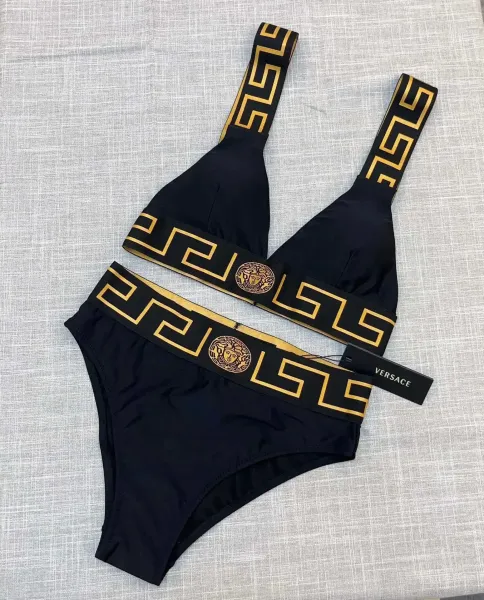 Versace Medusa Urn Print Long-Sleeve Bodysuit Lilac - 37