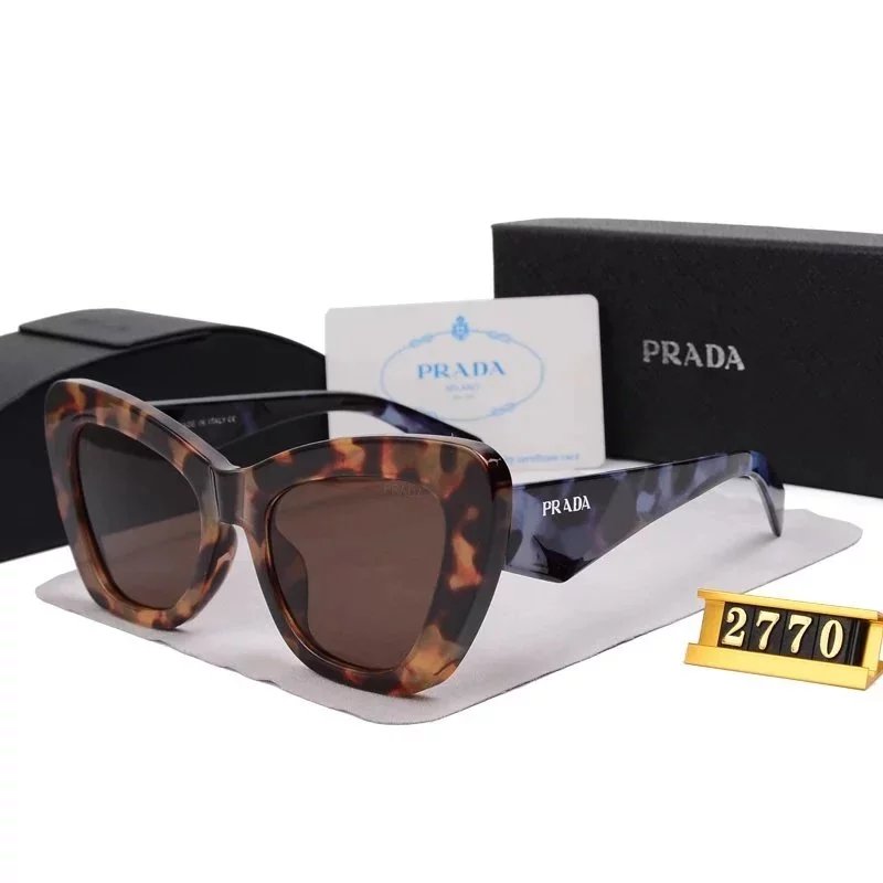 Prada Square Frame Brown Gradient Sunglasses - 4